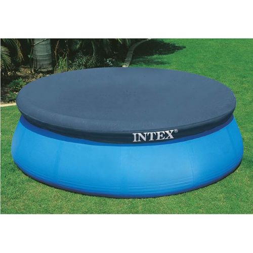 인텍스 Intex 15 Foot Easy Set Cover Swimming Pool Debris Vinyl Round Cover Tarp, 2 Pack