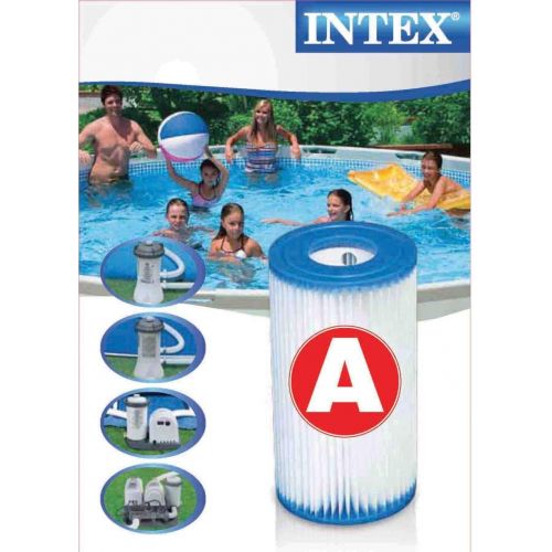 인텍스 Intex Filter Cartridge Type A - Replacement Type A and C for Easy Set Pool Filters (59900E) - 6 Cartridges