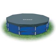 Intex 12 Foot Round Frame Easy Set Above Ground Swimming Pool Cover (2 Pack)