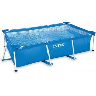 Intex 86 x 59 x 23 Inch Rectangular Frame Above Ground Swimming Pool (2 Pack)