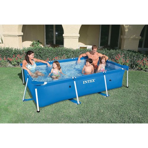 인텍스 Intex 86 x 59 x 23 Inch Rectangular Frame Above Ground Swimming Pool (2 Pack)