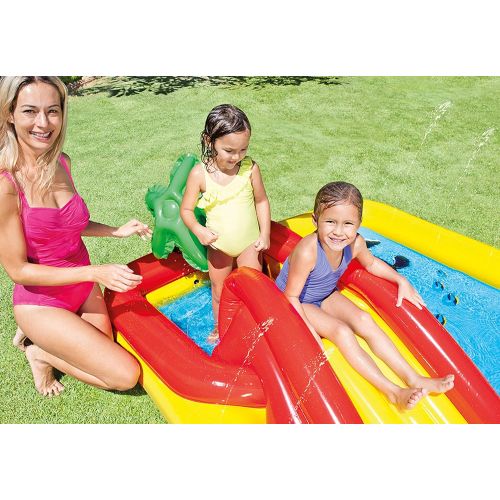 인텍스 Intex 120V Quick Fill AC Electric AirPump & Intex Inflatable Ocean Play Kid Pool