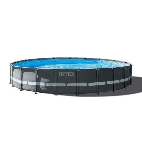 인텍스 Intex 20 Foot by 48 Inch Round Frame Swimming Pool Set with Filter Pump and Taylor Complete Water Test Kit for Chlorine, pH, and Alkalinity