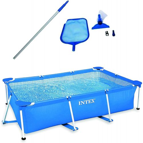 인텍스 Intex 8.5 x 5.3 x 26 Above Ground Swimming Pool & Cleaning Maintenance Kit