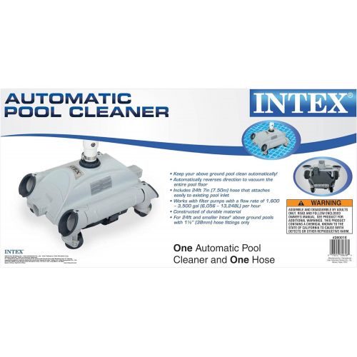 인텍스 Intex 2800 GPH Above Ground Pool Sand Filter Pump and Automatic Pool Vacuum