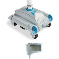 Intex Automatic Pool Side Vacuum Cleaner w/ 24’ Hose & Hydro Tools Pool Skimmer