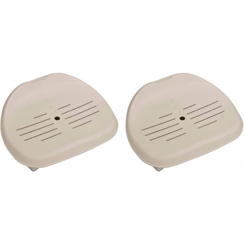 인텍스 Intex 28502E PureSpa Removable Contoured Seat Hot Tub Spa Accessory with Adjustable Heights, Tan, 2 Pack