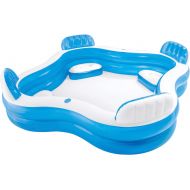 Intex 12-56475NP Swim Center Family Lounge Inflatable Pool, 90 X 90 X 26, for Ages 3+