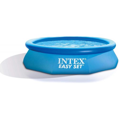 인텍스 Intex 10ft x 30in Easy Set Above Ground Inflatable Family Swimming Pool & Pump