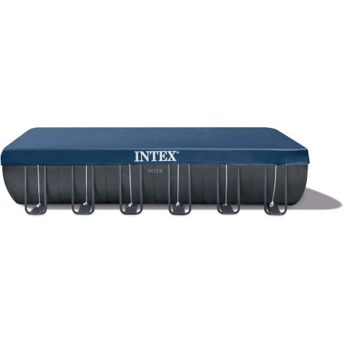 인텍스 Intex 26363EH Ultra XTR 24ft x 12ft x 52in Frame Above Ground Rectangular Swimming Pool with Pump and Automatic Vacuum Cleaner with a 1.5-Inch Fitting