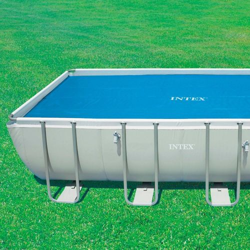 인텍스 Intex Recreation Intex Krystal Clear 18-by-9-Foot Rectangular Solar Pool Cover