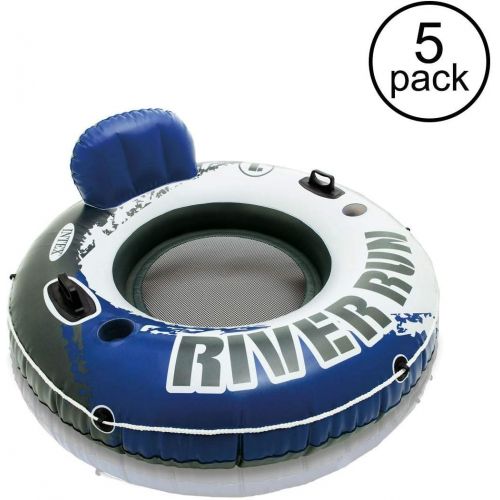 인텍스 Intex River Run 1 Person Inflatable Floating Tube Lake/Pool/Ocean Raft