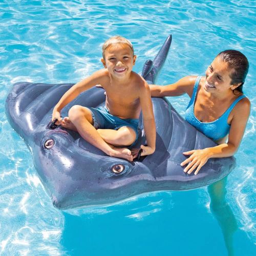 인텍스 Intex Stingray Ride-On Inflatable Swimming Pool Beach Float Toy -57550NP