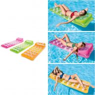 Intex 18-Pocket Fashion Pool Lounge - Inflatable Pool Float - Colors May Vary