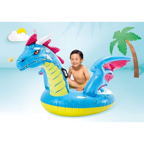 인텍스 Intex Dragon Ride-On, 79in x 75in, for Ages 3+