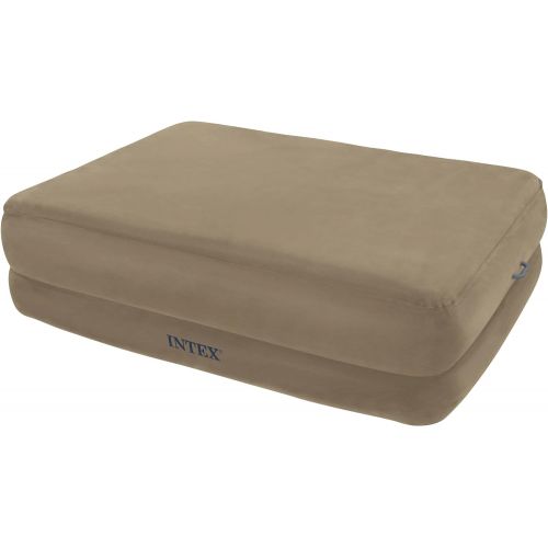 인텍스 Intex Queen Foam Top Rising Comfort Raised Airbed Set