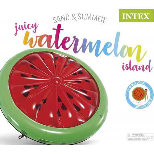인텍스 Intex Watermelon, Inflatable Island, 72 X 9