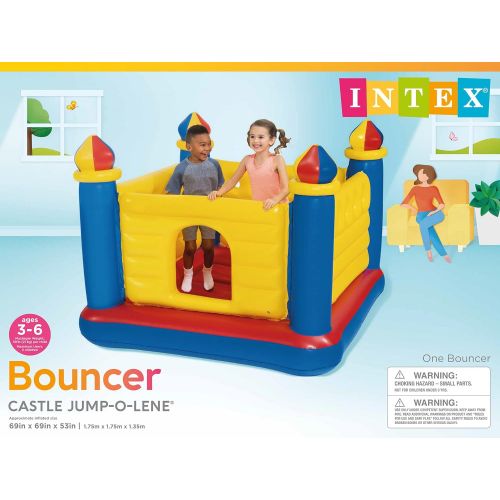 인텍스 Intex Jump O Lene Castle Inflatable Bouncer, for Ages 3-6