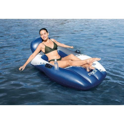 인텍스 Intex Floating Mesh Lounge, Sport Float, 64in x 41in