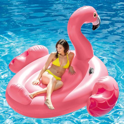 인텍스 Intex Mega Flamingo, Inflatable Island, 86in X 83in X 53.5in, Pink, Mega Float (56288EP)