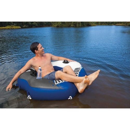 인텍스 Intex River Run Connect Inflatable Tube (2 Pack) & Mega Chill II Beverage Float