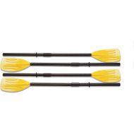 Intex 48 Paddles Plastic Ribbed French Oars Set for Inflatable Boat (2 Pairs)