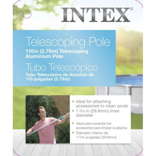 인텍스 Intex Recreation Intex Telescoping Aluminum Shaft, 110-Inch, for Above Ground Pool Maintenance