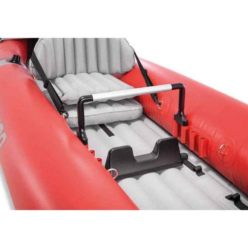 인텍스 Intex Excursion Pro Inflatable 2 Person Vinyl Kayak with Oars & Pump, Red (3 Pack)
