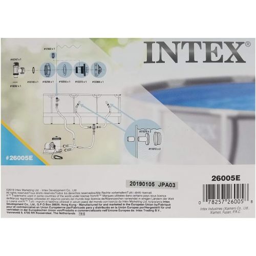 인텍스 Intex 26005E Above Ground Swimming Pool Inlet Replacement Part Kit for Large Pool (3 Holes)