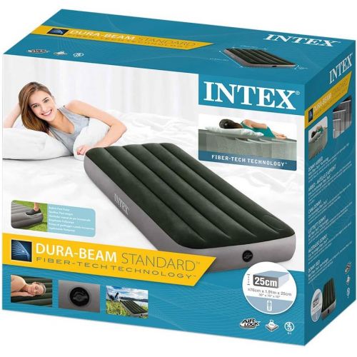 인텍스 Intex JR. Twin DURA-Beam Downy AIRBED with Foot BIP