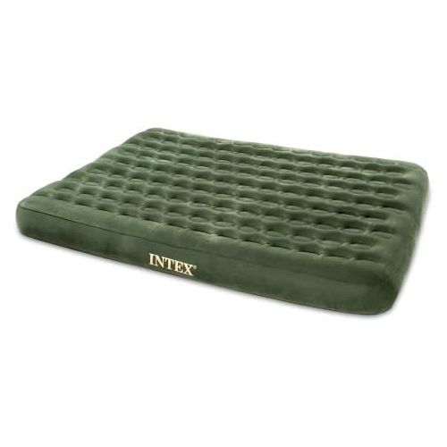 인텍스 Intex Twin Prestige Hunter Green Downy Airbed (Built-in DC Pump)