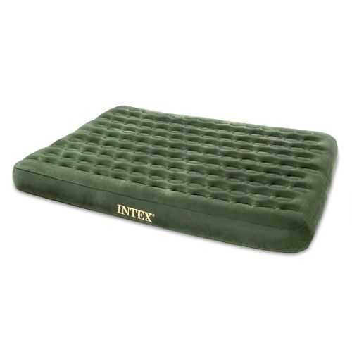 인텍스 Intex Twin Prestige Hunter Green Downy Airbed (Built-in DC Pump)