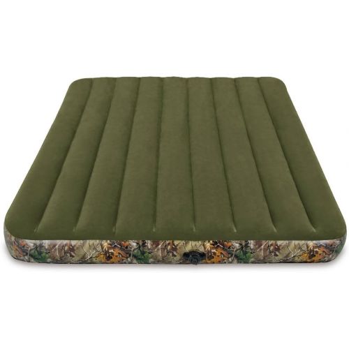 인텍스 Intex Realtree Prestige Downy Airbed with Separate (6 C-cell) Battery Pump - Queen