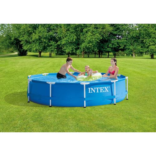 인텍스 INTEX 28201EH 10ft x 30in Metal Frame Pool with Cartridge Filter Pump