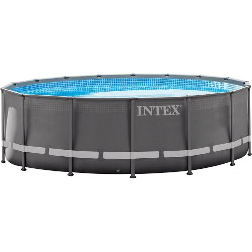 인텍스 Intex 16Ft X 48In Ultra Frame Pool Set with Filter Pump, Ladder, Ground Cloth & Pool Cover