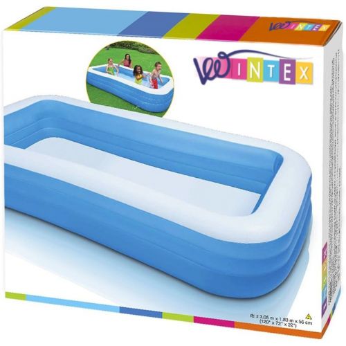 인텍스 Intex Swim Center Family Inflatable Pool, 120 X 72 X 22, for Ages 6+