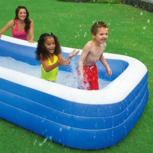 인텍스 Intex Swim Center Family Inflatable Pool, 120 X 72 X 22, for Ages 6+