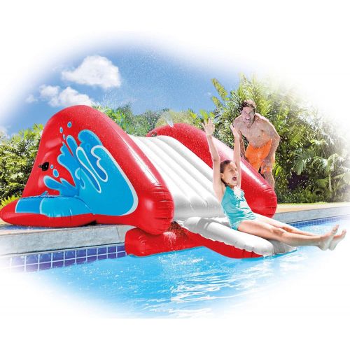 인텍스 Intex Kool Splash Inflatable Slide Play Center with Sprayer, Red (3 Pack)