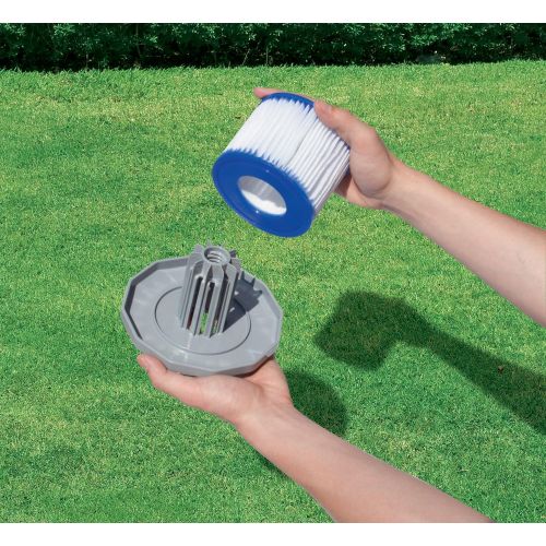 인텍스 Intex Filter Replacement (6 Pack) Bundled w/ Vinyl Pool Cover & Inflatable Kid Pool