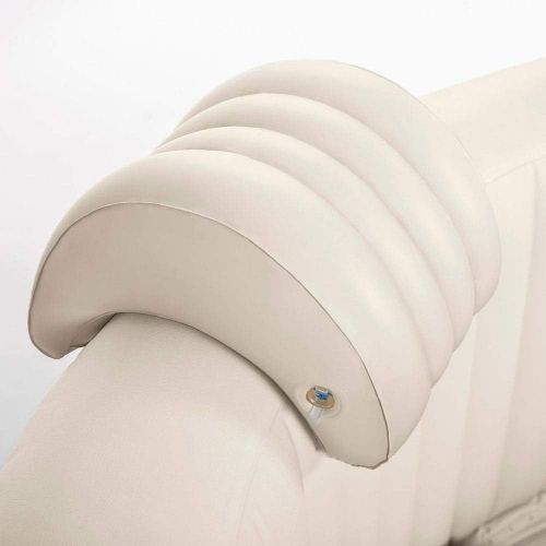 인텍스 Intex Inflatable Slip Resistant Spa Seat (2 Pack) & Inflatable Headrest Pillow