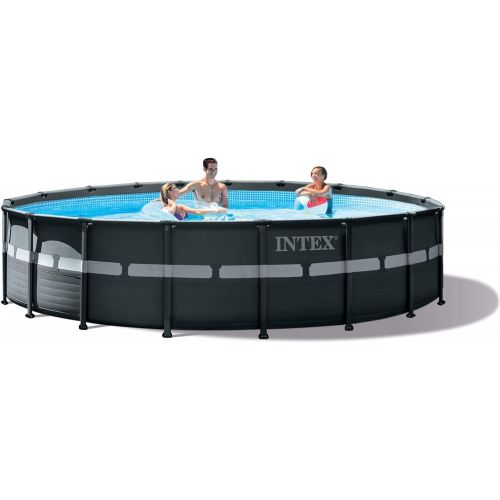 인텍스 Intex 26329EH 18ft X 52in Ultra XTR Pool Set with 120V 1,600 GPH Sand Filter Pump, Ladder, Ground Cloth, Chlorine Tablets, & Pool Cover