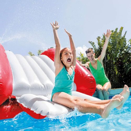 인텍스 Intex Kool Splash Inflatable Pool Slide Play Center with Sprayer, Red (2 Pack)