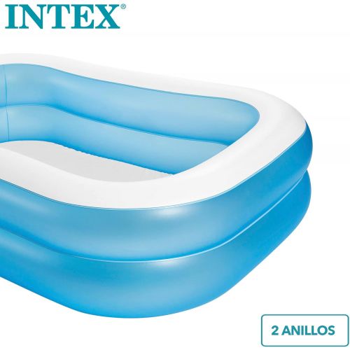 인텍스 Intex 57180NP Pool Rectangular, Light Blue White