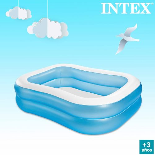 인텍스 Intex 57180NP Pool Rectangular, Light Blue White