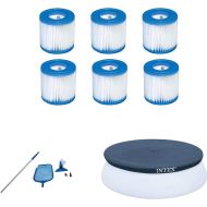 Intex Type H Replacemant Filter Cartridge (6), Cleaning Kit & 10ft Pool Cover