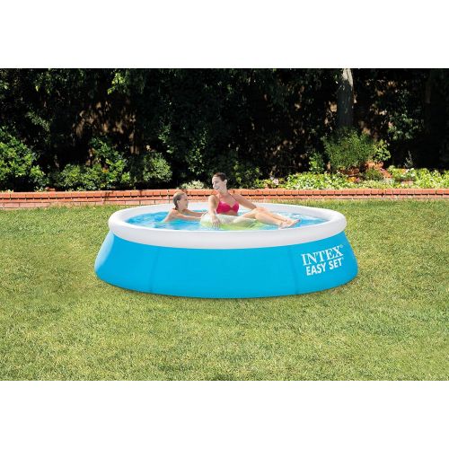인텍스 Intex 6 Ft x 20 in Easy Set Inflatable Swimming Pool (2 Pack) with 330 GPH Easy Set Pool Clear Cartridge Filter Pumps, (2 Pack)