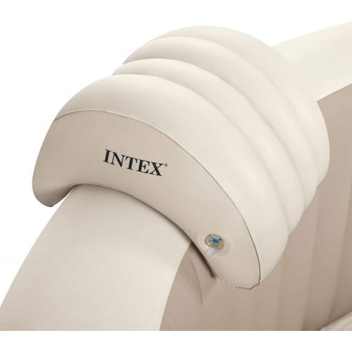 인텍스 Intex 28427E 85in PureSpa Inflatable Spa, 6-Person, Tan & PureSpa Headrest