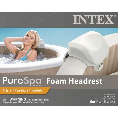 인텍스 Intex 28505E PureSpa Foam Headrest (2 Pack) & Intex 28502E Hot Tub Seat (2 Pack)