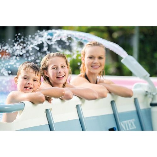 인텍스 Intex Multi-Color LED Pool Fountain for Above Ground Pools, Fits Metal Frame and Ultra Frame Pools