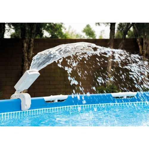 인텍스 Intex Multi-Color LED Pool Fountain for Above Ground Pools, Fits Metal Frame and Ultra Frame Pools